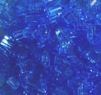 50g 5x4x2mm Transparent Sapphire Tile Beads